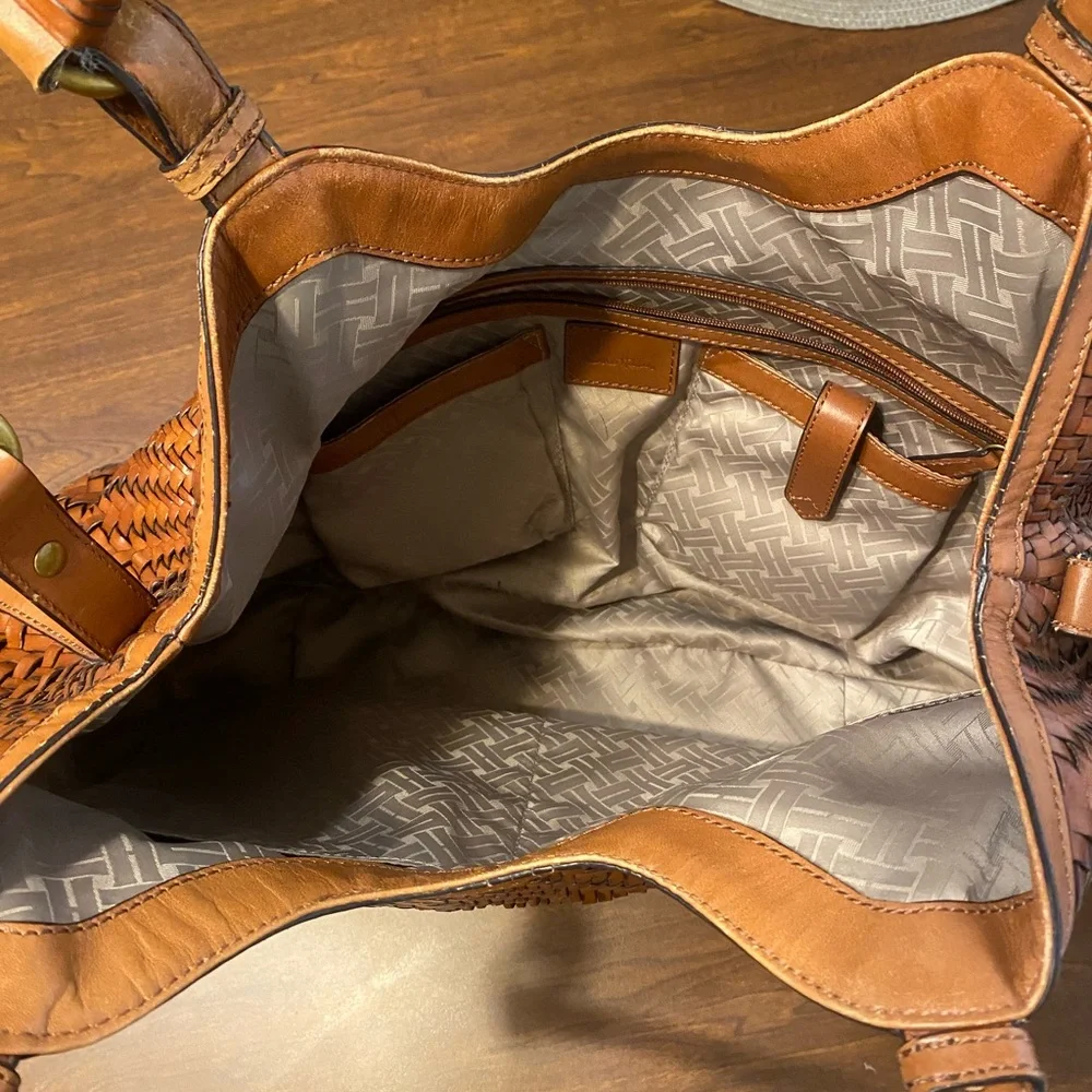 Cole Haan Genevieve Woven Leather Handbag - Picture 2 of 11